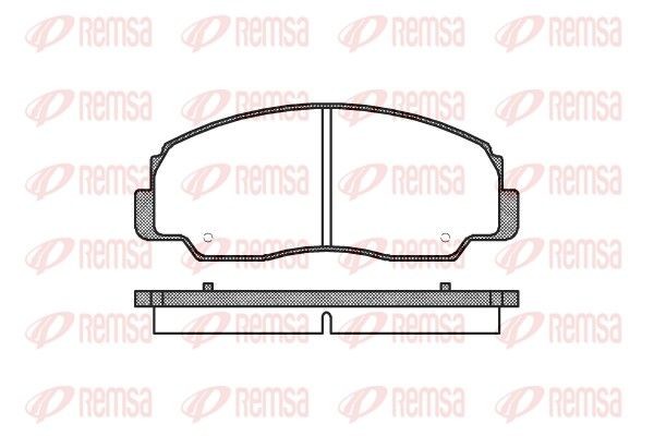 PCA017820 REMSA Front Axle Height: 52,5mm, Thickness: 14mm Brake pads 0178.20 buy