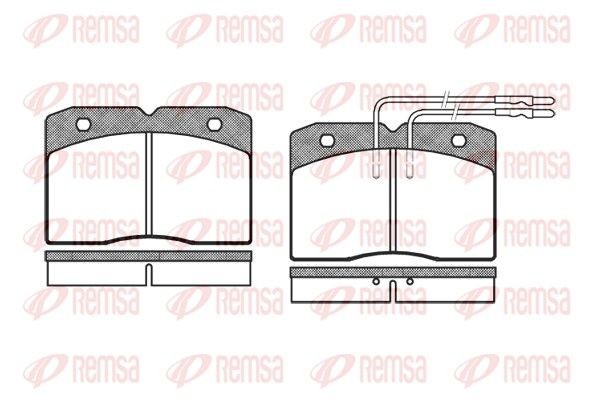 PCA021104 REMSA Front Axle, incl. wear warning contact Height: 73mm, Thickness: 18,2mm Brake pads 0211.04 buy