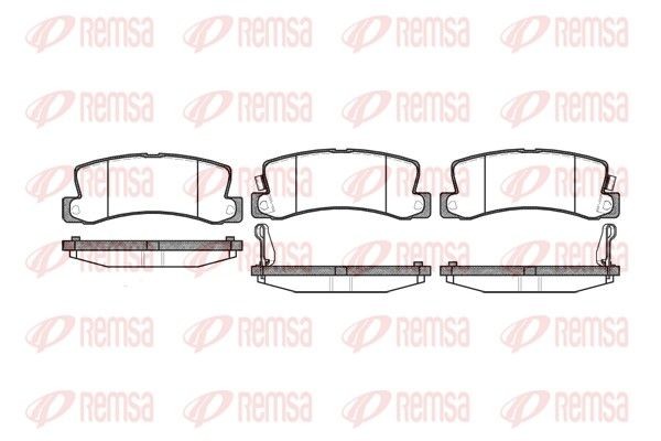 0214.22 REMSA Brake pad set LEXUS Rear Axle, incl. wear warning contact