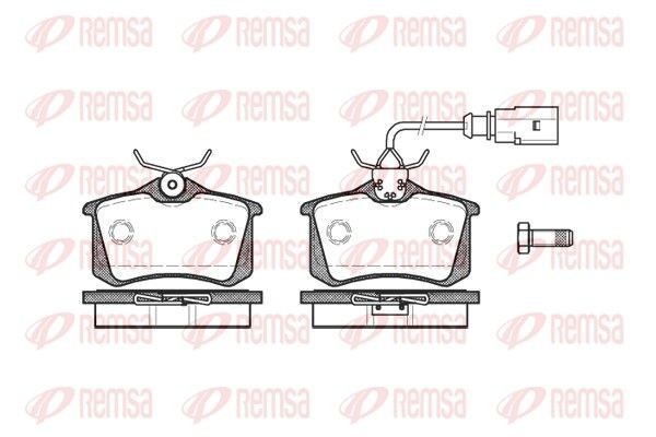 Original 0263.51 REMSA Set of brake pads SEAT