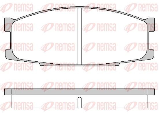 PCA028300 REMSA Front Axle Height: 53mm, Thickness: 17,2mm Brake pads 0283.00 buy