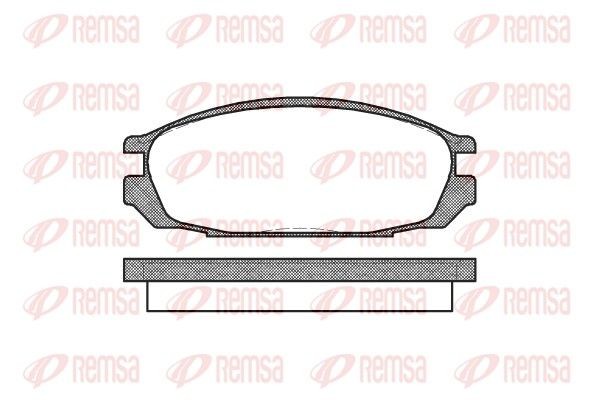 PCA029200 REMSA Rear Axle Height: 50,5mm, Thickness: 19mm Brake pads 0292.00 buy