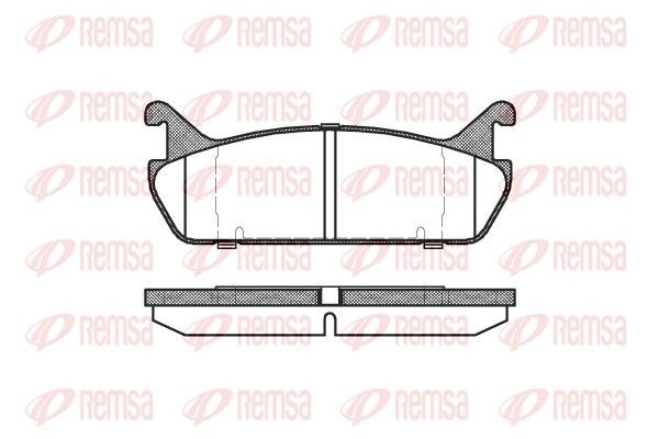 REMSA 0329.00 Brake pad set Rear Axle, with adhesive film, with accessories