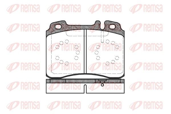 PCA037920 REMSA Front Axle, prepared for wear indicator, with adhesive film, with accessories Height: 73,5mm, Thickness: 17,5mm Brake pads 0379.20 buy