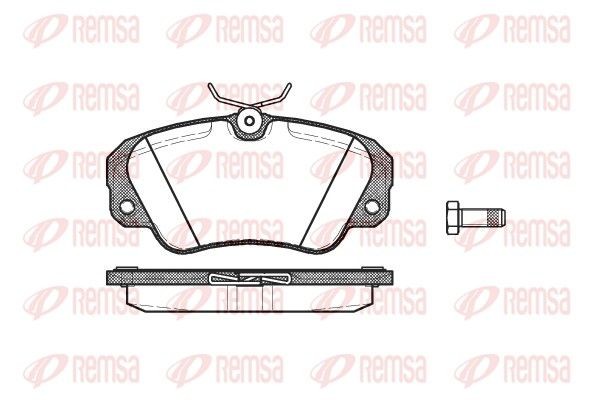 Opel SENATOR Set of brake pads 2150164 REMSA 0382.00 online buy