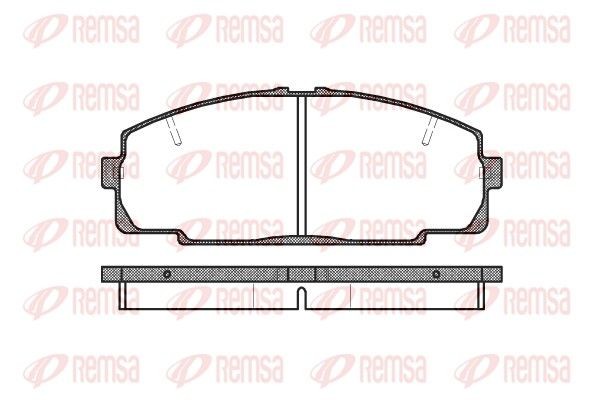 PCA042120 REMSA Front Axle Height: 56,9mm, Thickness: 15,5mm Brake pads 0421.20 buy