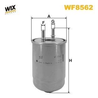 WIX FILTERS WF8562 Fuel filter 164001710R