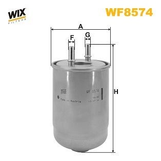 WIX FILTERS WF8574 Fuel filter 16 40 088 16R