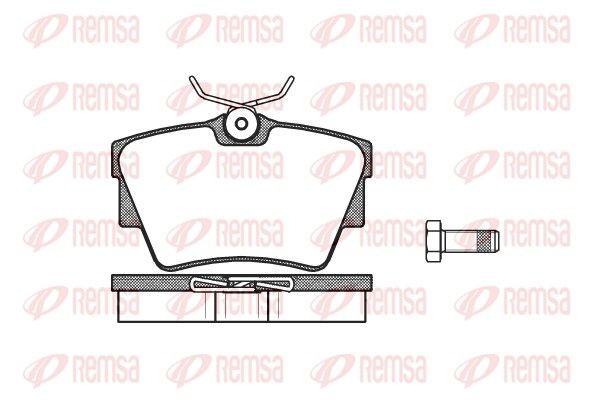 Opel VIVARO Set of brake pads 2150416 REMSA 0591.30 online buy