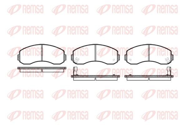 PCA061902 REMSA Front Axle, incl. wear warning contact Height: 63,5mm, Thickness: 15,5mm Brake pads 0619.02 buy