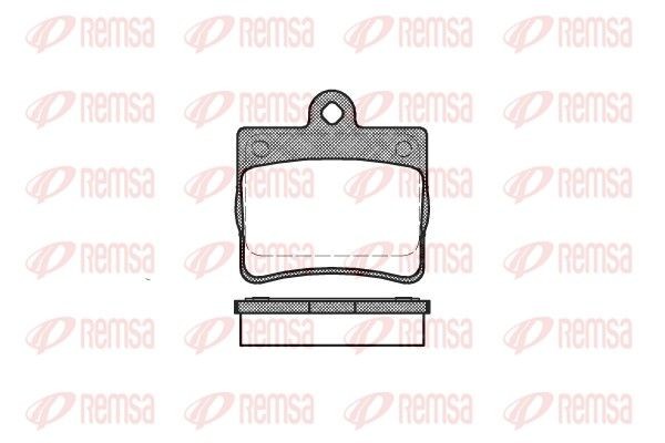REMSA 0630.00 Brake pad set Rear Axle, with adhesive film, with accessories
