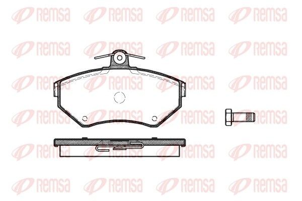 Original 0631.00 REMSA Brake pad kit SEAT