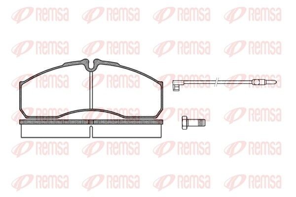 PCA065112 REMSA Rear Axle, incl. wear warning contact, with bolts/screws, with accessories Height: 67,9mm, Thickness: 20,2mm Brake pads 0651.12 buy