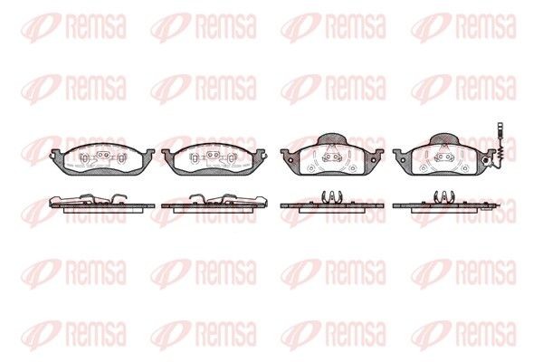 Mercedes M-Class Disk pads 2150545 REMSA 0697.01 online buy