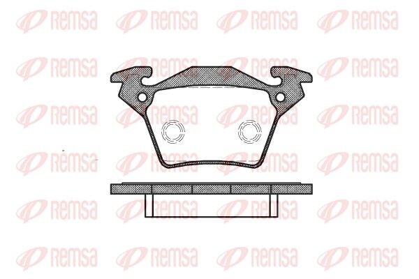 PCA071700 REMSA Rear Axle, with adhesive film, with accessories Height: 52,8mm, Thickness: 17,8mm Brake pads 0717.00 buy