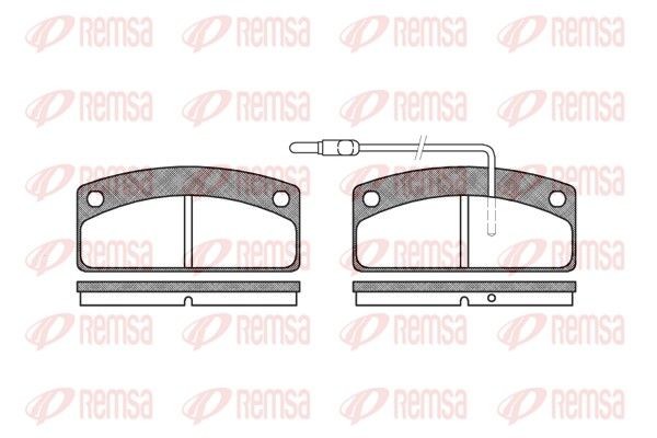 PCA072502 REMSA Front Axle, incl. wear warning contact Height: 42,2mm, Thickness: 9,5mm Brake pads 0725.02 buy