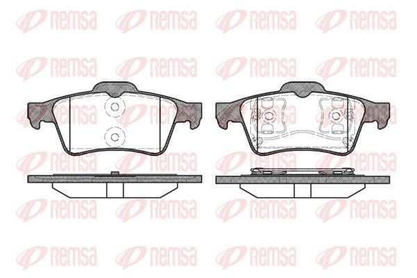 Mazda 2 Set of brake pads 2150697 REMSA 0842.00 online buy