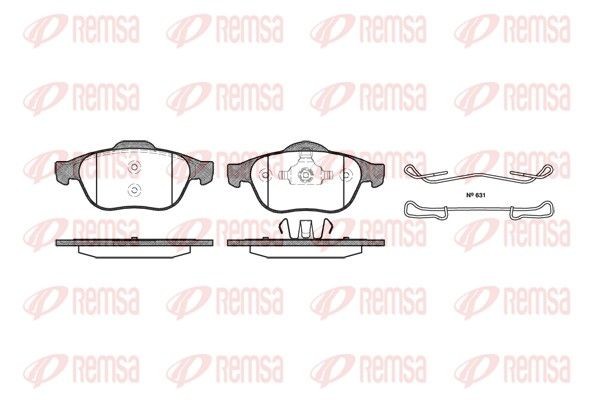 Original REMSA PCA084300 Brake pad kit 0843.00 for RENAULT SCÉNIC