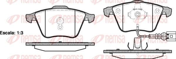 REMSA 0964.41 Brake pad set SEAT experience and price