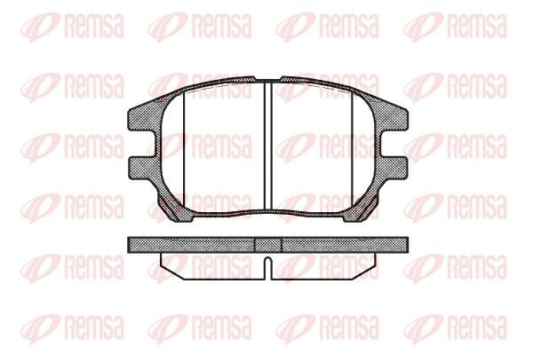 Lexus RX Set of brake pads 2150804 REMSA 0972.00 online buy