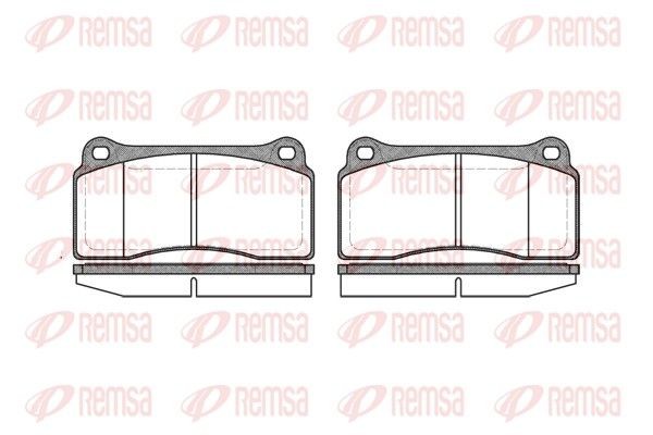 REMSA 0983.00 Brake pad set Front Axle, with adhesive film, with accessories