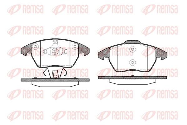 Original 1030.10 REMSA Brake pads SEAT