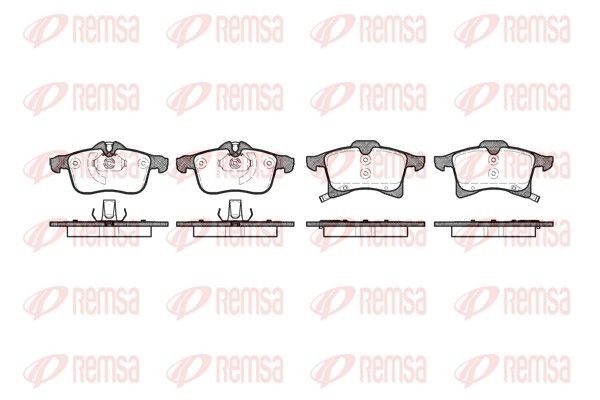 REMSA 1036.02 Комплект спирачно феродо, дискови спирачки ниска цена в онлайн магазин
