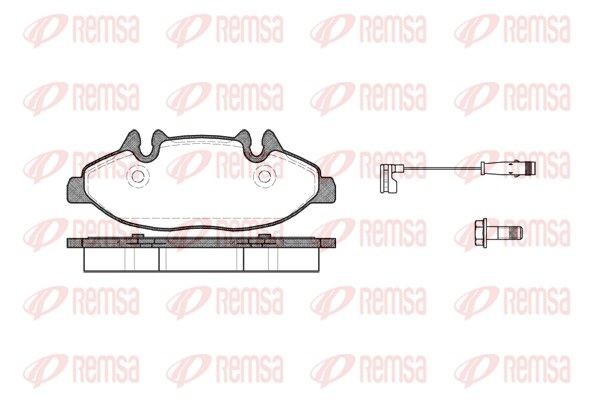 Mercedes VITO Disk brake pads 2151078 REMSA 1109.02 online buy