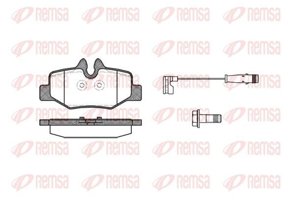 Original REMSA PCA111002 Brake pad kit 1110.02 for MERCEDES-BENZ VITO