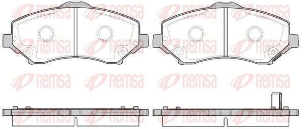 1259.02 REMSA Brake pad set - buy online