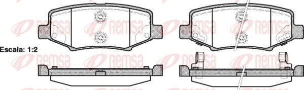 REMSA 1264.02 Brake pad set