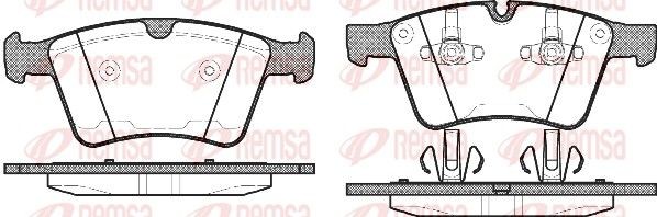 Mercedes M-Class Set of brake pads 2151284 REMSA 1370.00 online buy