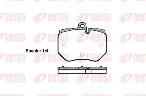 PCA140000 REMSA Front Axle, excl. wear warning contact, with adhesive film, with accessories Height: 122,6mm, Thickness: 19,8mm Brake pads 1400.00 buy