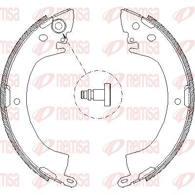Original 4122.00 REMSA Drum brake shoe support pads MERCEDES-BENZ