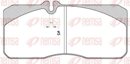 REMSA JCA 278.20 Bremsbeläge für MAN L 2000 LKW in Original Qualität