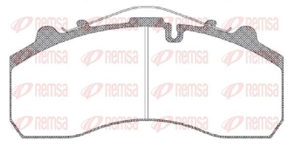REMSA JCA 637.00 Bremsbeläge für DAF 95 XF LKW in Original Qualität