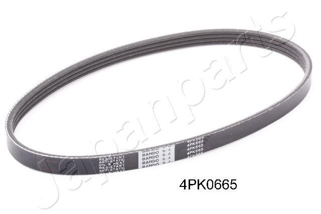 DV-4PK0665 JAPANPARTS Alternator belt CHEVROLET 665mm, 4