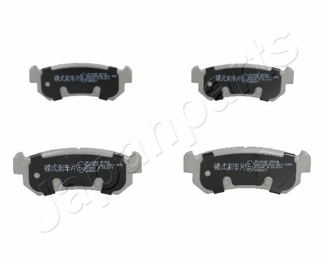 JAPANPARTS PP-W02AF Disc pads Rear Axle