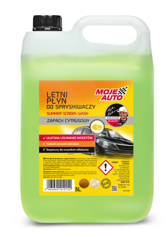 Screenwash concentrate MOJE AUTO Canister, Capacity: 5l, green yellow - 29-115