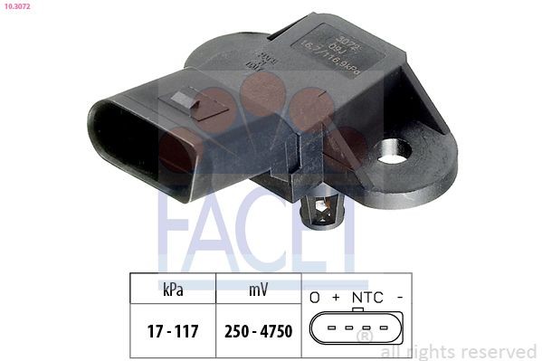 EPS 1.993.072 FACET Made in Italy - OE Equivalent MAP sensor 10.3072 buy
