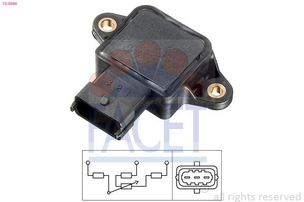 EPS 1.995.086 FACET Made in Italy - OE Equivalent Sensor, throttle position 10.5086 buy