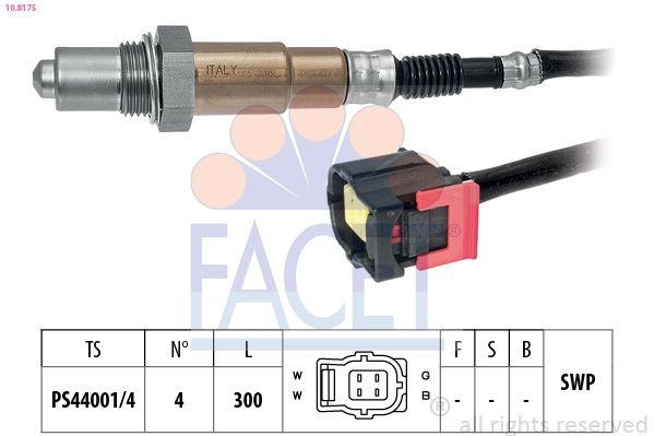 EPS 1.998.175 FACET 108175 O2 sensor W213 E 400 3.5 4-matic 333 hp Petrol 2019 price