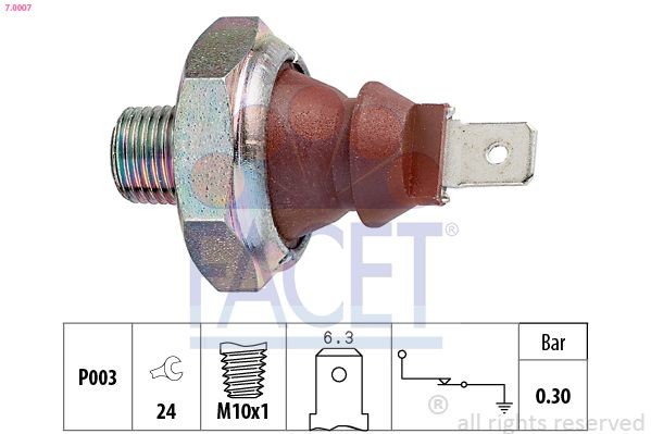 Great value for money - FACET Oil Pressure Switch 7.0007