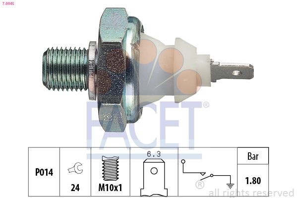 EPS 1.800.045 FACET 7.0045 Oil Pressure Switch 056919081