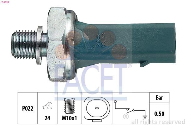 EPS 1.800.139 FACET 7.0139 Oil Pressure Switch 06A 919 081 C