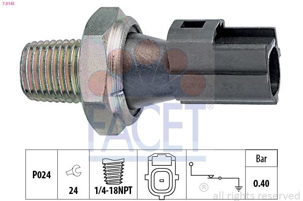 FACET 7.0145 Oil pressure switch FORD TRANSIT CONNECT 2006 in original quality