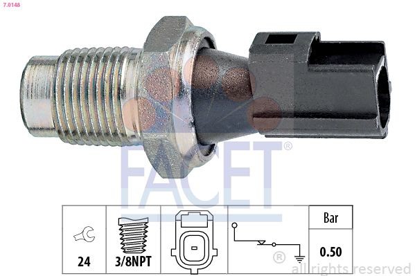 FACET 7.0148 Oil pressure switch FORD COUGAR 1998 in original quality