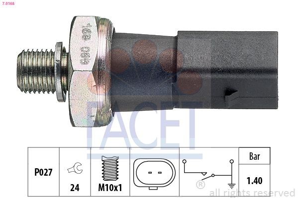 Great value for money - FACET Oil Pressure Switch 7.0168