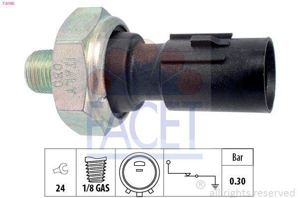FACET 7.0195 Oil pressure switch KIA XCEED 2019 price