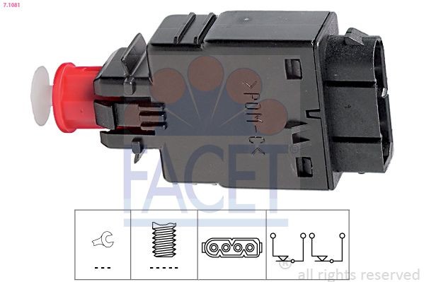 EPS 1.810.081 FACET Mechanical, Made in Italy - OE Equivalent Stop light switch 7.1081 buy